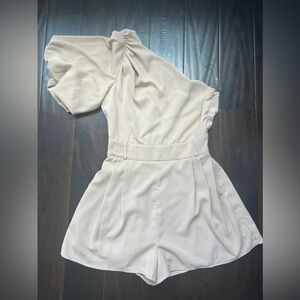 One shoulder romper